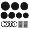 Nivofu Hair Donut Bun Maker Set, 7 Piezas Hair Bun