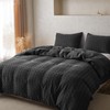 BISELINA 100% Cotton Duvet Cover Set Waffle Weave 3PCS (1