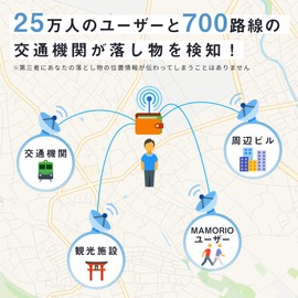 MAMORIO Loss Prevention Tag That Fits In A Wallet, Charcoal Black