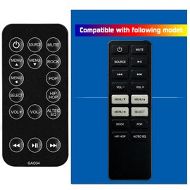 Replacement Remote Control for Altec Lansing Speaker Dock Inmotion iMT630