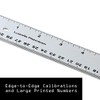 Ludwig Precision Aluminum Straight Edge Ruler, 12-INCH, Silver