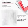 DIVCHI 100 Pcs A4 Clear Plastic Punched Punch Pockets for