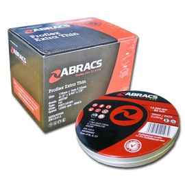 Abracs Proflex 115 x 1 x 22mm Flat INOX Cutting Disc (10 Pieces)
