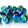 Gold Stone Keramarin Firefly Glass, 0.4 inches (10 mm), Grain