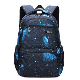 MITOWERMI Kids Backpack for Boys Girls Elementary School Backpacks Boys Children Bookbags Primary Kindergarten Backpack Galaxy Black Blue