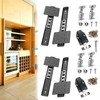 JAXYOOM 12 Inch Pocket Door Slides for Cabinets 2Set -Heavy