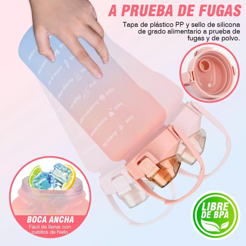 Trixter Botella De Agua Deportiva Anti Fugas No Tóxico Capacidad