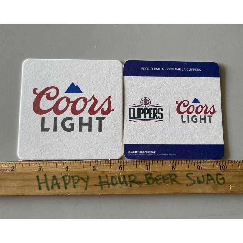 Coors New 20 Coors Light Clippers Basketball Ca. Beer Pint