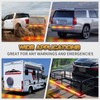 XRIDONSEN 48 inch Truck Amber Red Tailgate Strobe Lights Strip