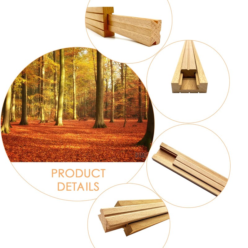 Wood Drawer Slides Classic Guide Center Mount Track 15.7 Inchs,