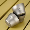 Titanium Tea Pot Cups Set Outdoor Camping Tea Service Lightweight
