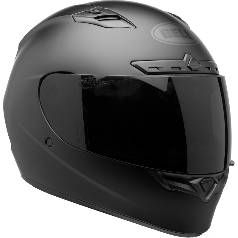 Bell Qualifier DLX Full-Face Motorcycle Helmet (Blackout Matte Black, Small)