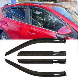 Ratzsdala Rainproof Side Window Wind Deflector for 2007-2009 Acura MDX, Tape-on Sun Rain Guard Sets, Shatterproof Weather Resistant Side Window Rain Guards for 07-09 Acura MDX 94763