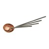 Creative Co-Op Farmhouse Textured Copper Ladles with Metal Handles, Set