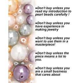 DoDoBeads 200 Pcs Pearl Beads for Jewelry Making, 4mm Pink Shell Pearls Beads, Faux Pearls Round Pearl Beads Bulk with Holes for DIY Bracelets Jewelry Making Crafts Supplies