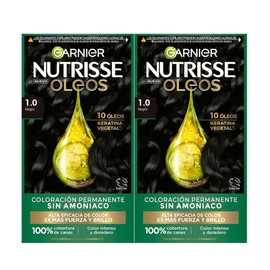 Kit Garnier Nutrisse Oleos Negro 1.0, 2 unidades