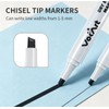 VOKART 30 Pack Black Dry Erase Markers Bulk, Chisel Tip