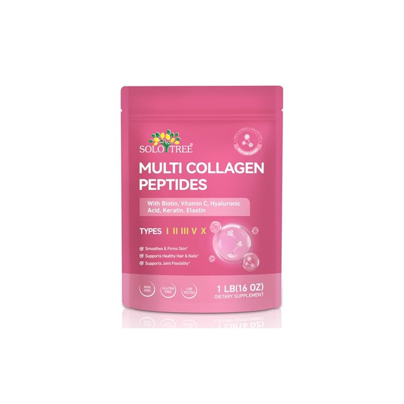 Multi Collagen Peptides Powder 454G- Hydrolyzed for Better Absorption, Unflavored