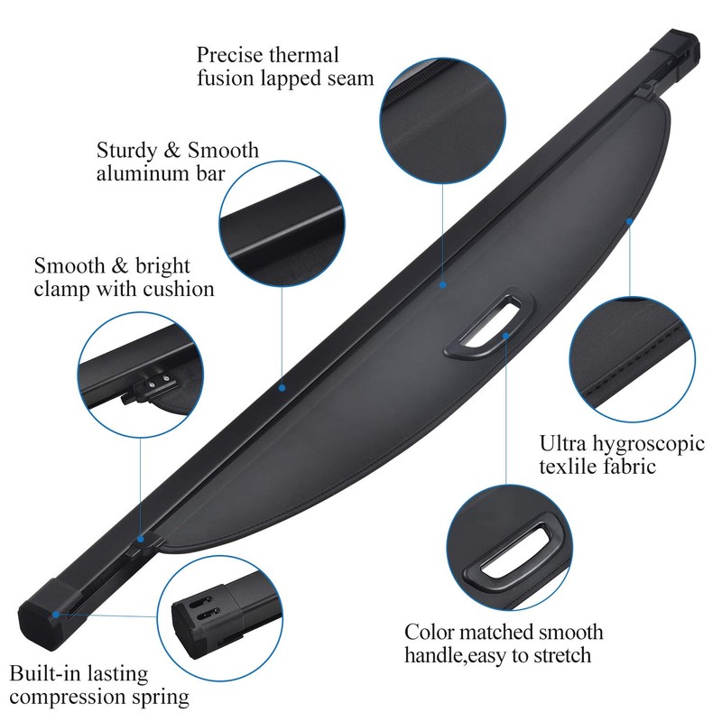 VeCarTech Cargo Security Shade Cover Compatible with Kia Telluride 2025