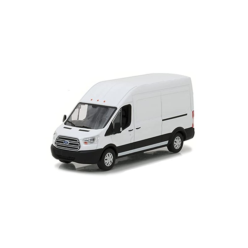 Collectibles Greenlight 86083 2017 Ford Transit Extended Van High Roof-White