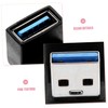 HOMSFOU USB 3.0 Angled USB Adapter 2 Pack 90 Degree