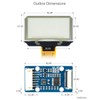Waveshare 1.51inch Transparent OLED 128×64 Resolution Compatible with Raspberry Pi