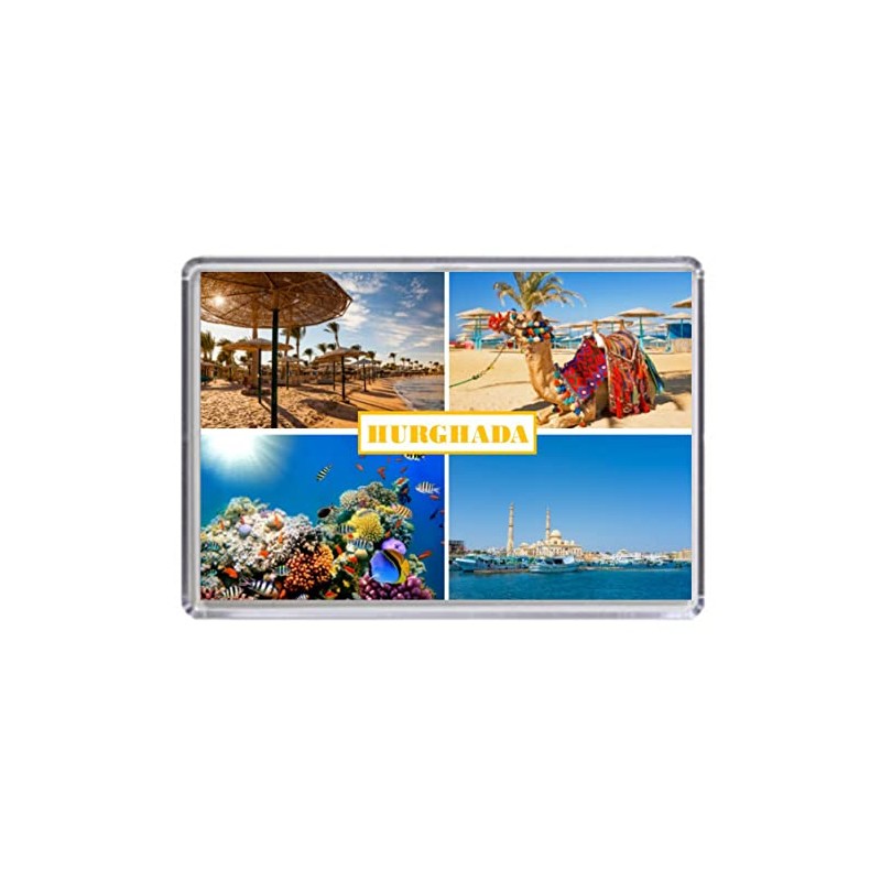 Hurghada Egypt Souvenir Acrylic Fridge Magnet (Standard: 70x45mm)