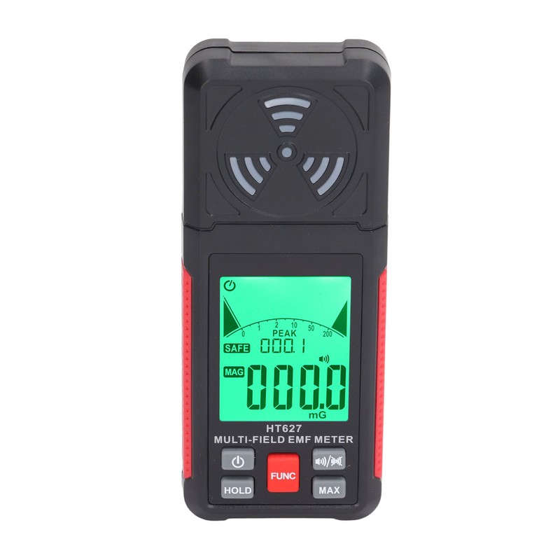 Electromagnetic Radiation Detector Data Hold Sound Light Alarm EMF Radiation