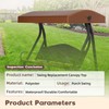 2025 Porch Swing Canopy Replacement top Outdoor Patio Swing Canopy
