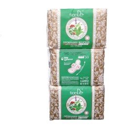 TianDe TianDe 61912 6-Ply Sanitary Towels "Jade Freshness" Herbal Based, For Day, Economy Pack - 3 x 10 Pieces, Women's Health, Sanitary Towels Provide Comfort and Protection on Special Days