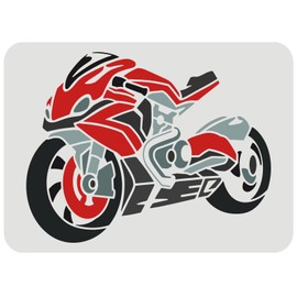 FINGERINSPIRE Motorcycle Stencil for Painting 29.7x21cm Large Stencil Motorcycles Biker Stencil Reusable Vehicles Wall Stencil DIY Craft Template for Wall, Tiles, Canvas, Fabric