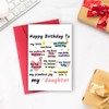 MQMRYeto Lovely Daughter Birthday Card,Happy Birthday Cards for Daughter from