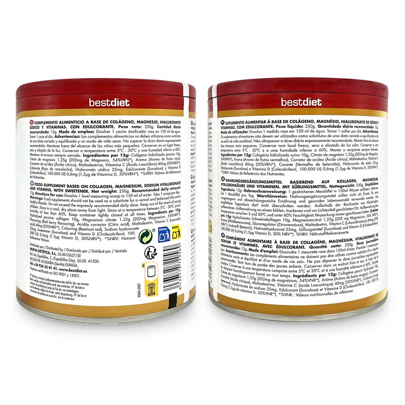 BEST DIET Bestdiet - Kollagen mit Magnesium - Ideal fr