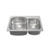 Ouvert 33 x 22 Stainless Steel, Dual Basin, Top-Mount Kitchen