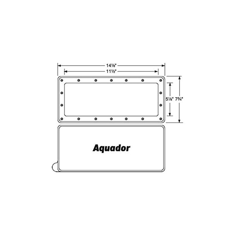 Aquador Widemouth Above Ground Pool Skimmer Cover Kit Model 1010