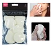 White Rubber Latex Makeup Blenders, Pack of 8 (5.2 cm)
