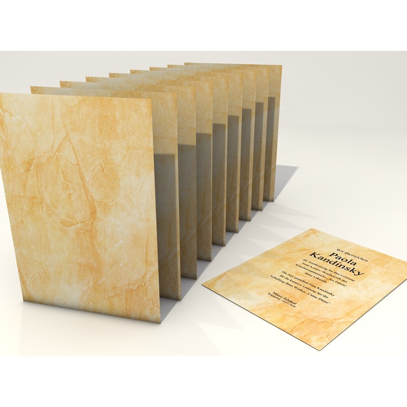 Certificate Paper "Carrara" 50 Sheets | Classic | for Certificates