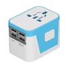 International Power Adapter Travel Plug with 4 USB Ports for