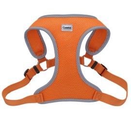 Coastal Pet Comfort Soft Reflective Wrap Adjustable Dog Harness - No-Pull Dog Harness for Small & Large Dogs - Sunset Orange - 3/4" x 22"–28"