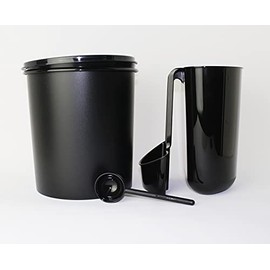 TUPPERWARE Coffee House Coffee Container Coffee Storage Box + Spoon Black