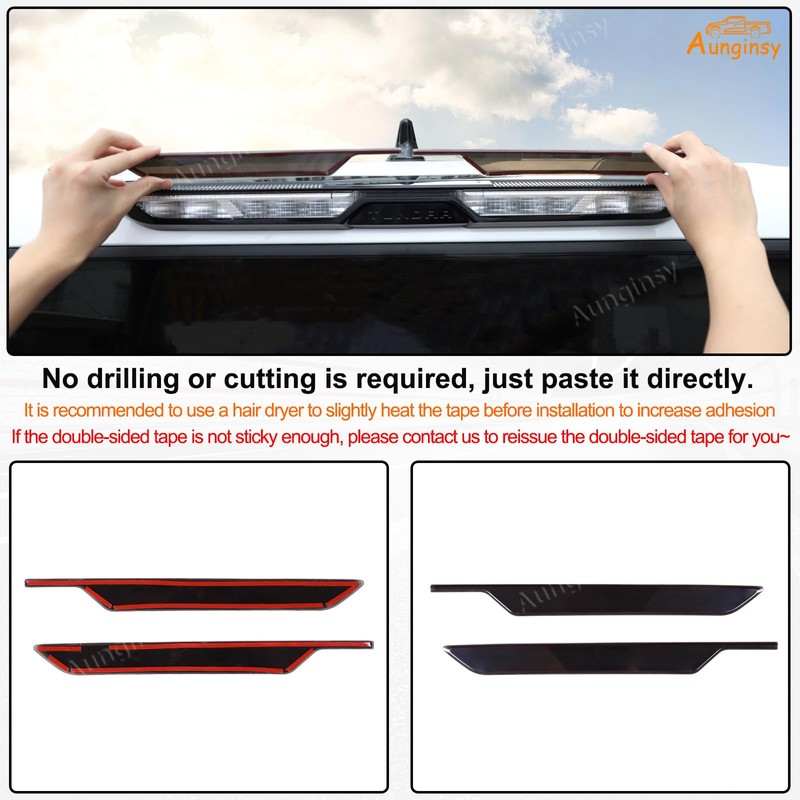 Aunginsy Third Brake Light Cover - Compatible with Toyota Tundra
