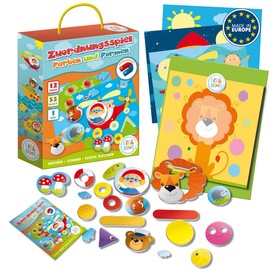 Creanino Assignment Game Correctly Place Colours and Shapes, Magnetic Game, Educational Toy, Development Games from 3 Years