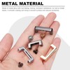 QUARKZMAN Pack of 12 Metal D Ring Connector Buckles, Alloy