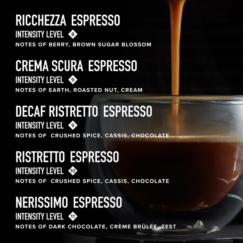 Peet's Coffee, Dark and Medium Roast Espresso Capsules Variety Pack