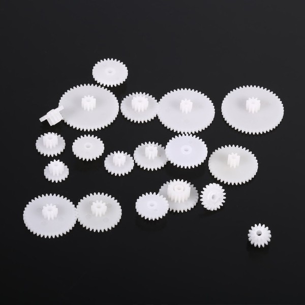 19pcs Plastic Gears Set Kits Motor Gear Set Parts for