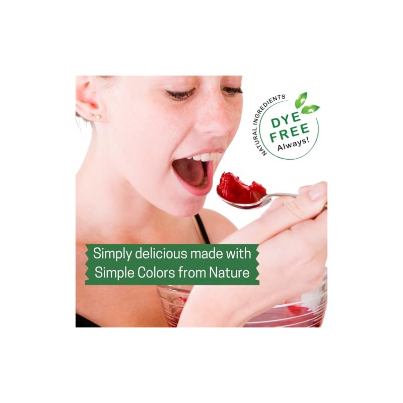 Simple Mixes Natural Gelatin Dessert, Raspberry, Strawberry & Cherry, Healthy