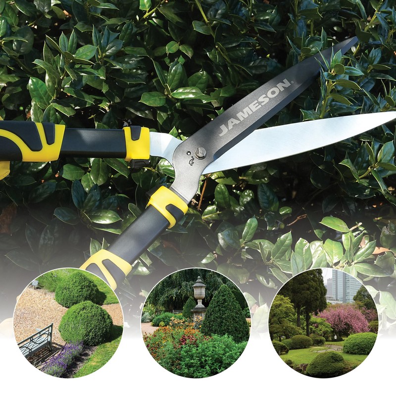 Jameson Heavy-Duty Hedge Shears – 23″ with Ultra-Sharp Non-Stick Blades,