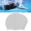Swim Bathing Cap Silicone Waterproof Swimming Head Cover Professional with