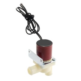 MECCANIXITY Water Inlet Valve Ice Machine Water Inlet Solenoid Valve for General Refrigerators 500mm Line Length Creamy White