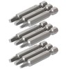 FyMosem 9Pcs Square Head Screwdriver Bits, SQ1 SQ2 SQ3 Magnetic